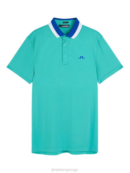 J.Lindeberg menn benji polo lys aqua klær F864149