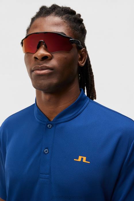 J.Lindeberg menn bode polo eiendom blå klær F86497