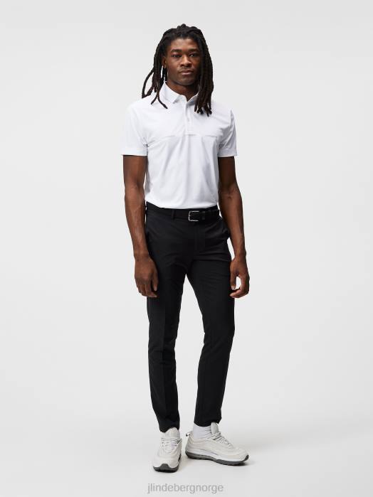 J.Lindeberg menn chad slim polo hvit klær F864210