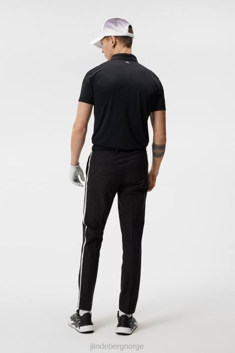 J.Lindeberg menn chad slim polo svart klær F864209