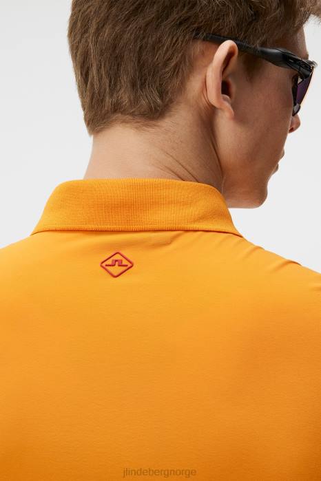 J.Lindeberg menn chris polo russet oransje klær F864333