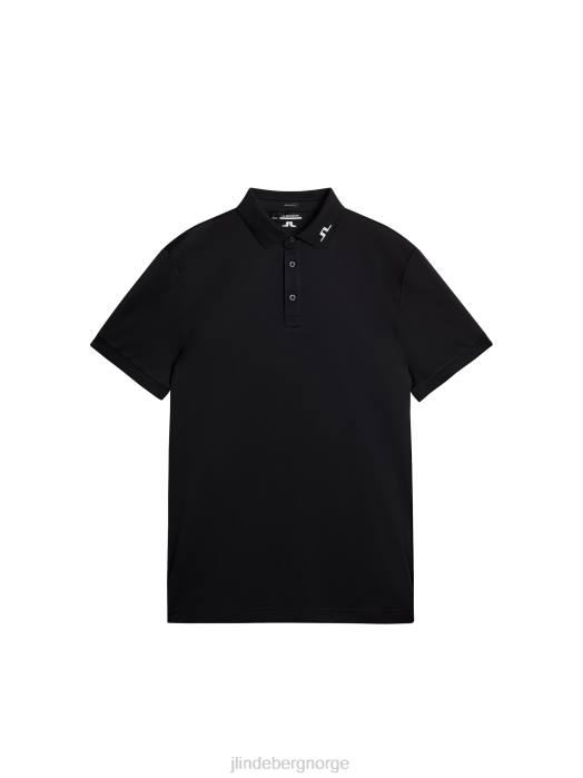 J.Lindeberg menn cornell polo svart klær F86415