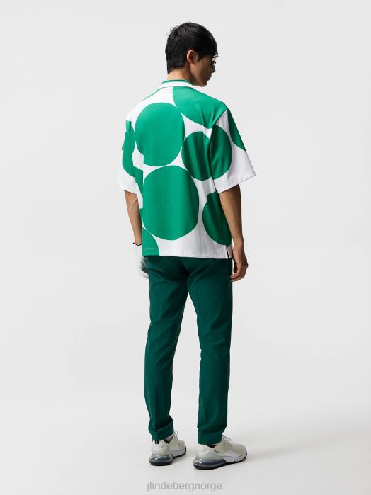 J.Lindeberg menn foran 9 bak 9 polo hvit klær F864329