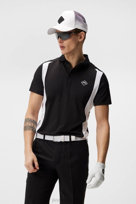 J.Lindeberg menn freddy polo svart klær F864328