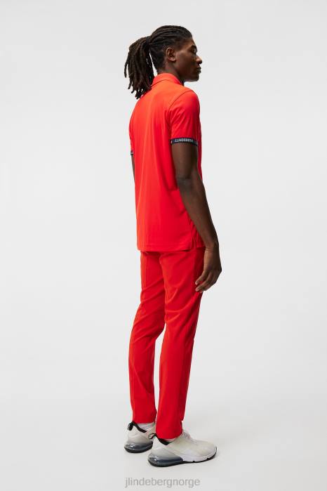 J.Lindeberg menn fyr polo ildrød klær F864287
