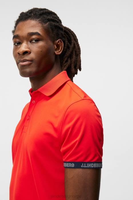 J.Lindeberg menn fyr polo ildrød klær F864287