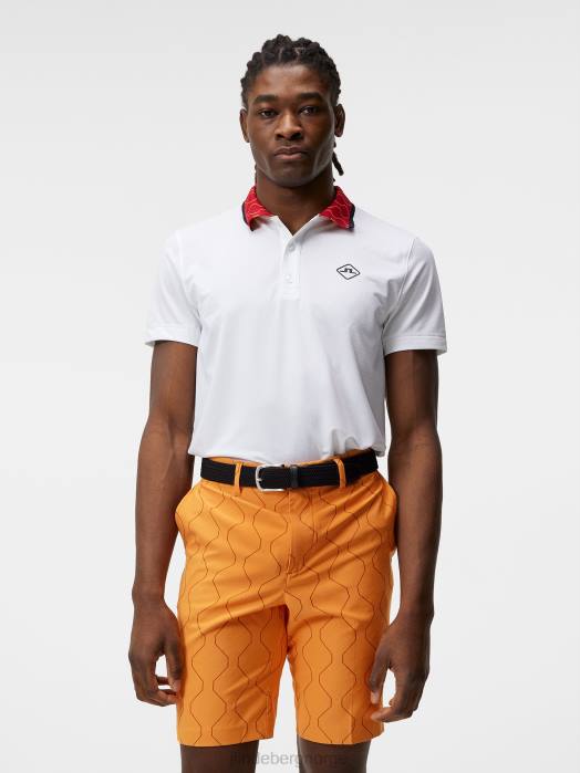 J.Lindeberg menn glen polo hvit klær F864318