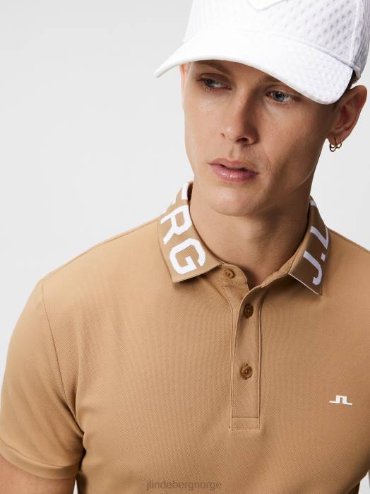 J.Lindeberg menn gus polo tiger brun klær F864307