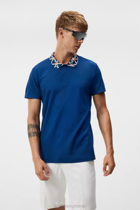J.Lindeberg menn jan polo eiendom blå klær F86444