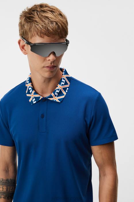 J.Lindeberg menn jan polo eiendom blå klær F86444