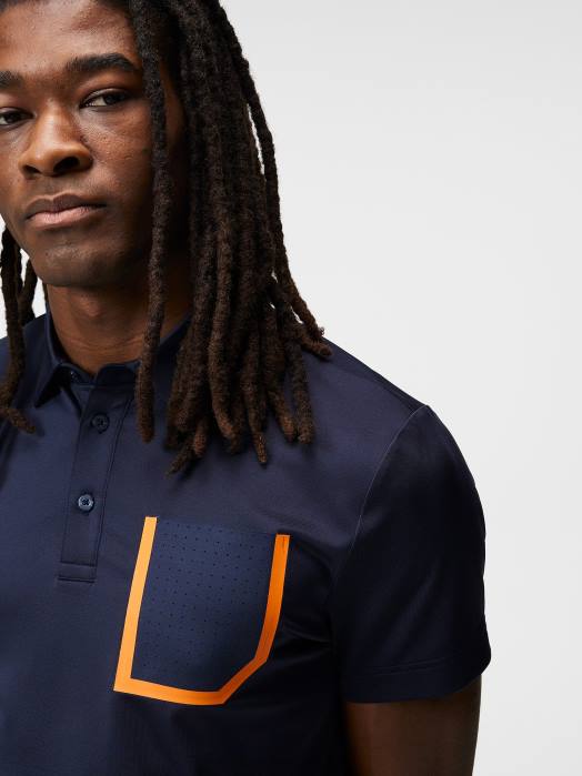 J.Lindeberg menn jordan polo marinen klær F864321