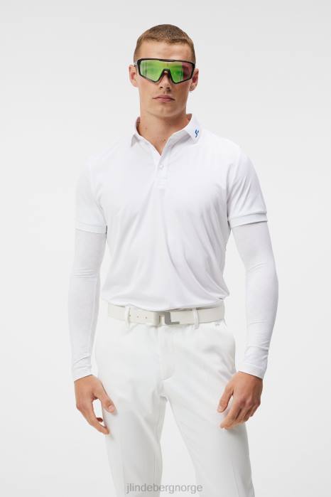 J.Lindeberg menn kv polo hvit klær F864137