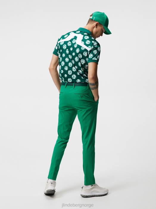 J.Lindeberg menn kv print polo regnskog sfære prikk klær F864274