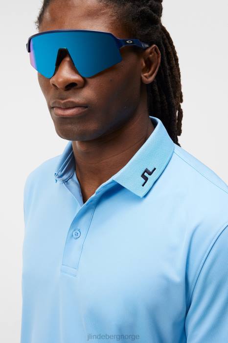 J.Lindeberg menn lyngpolo liten gutt blå klær F864124