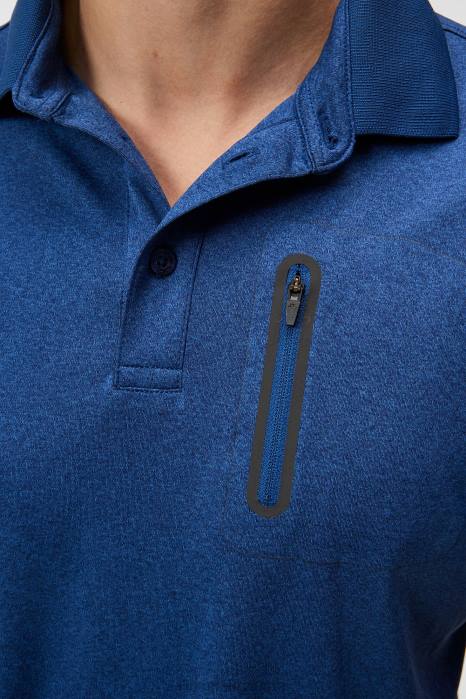 J.Lindeberg menn maks polo eiendom blå melange klær F86445