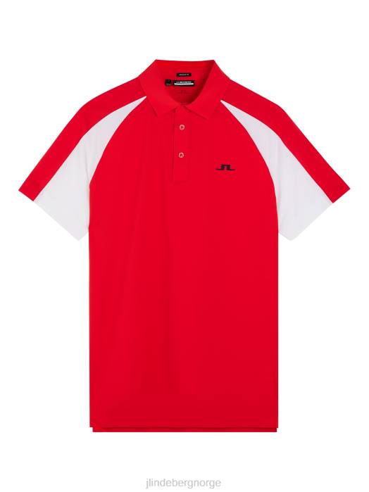J.Lindeberg menn nial polo ildrød klær F864324