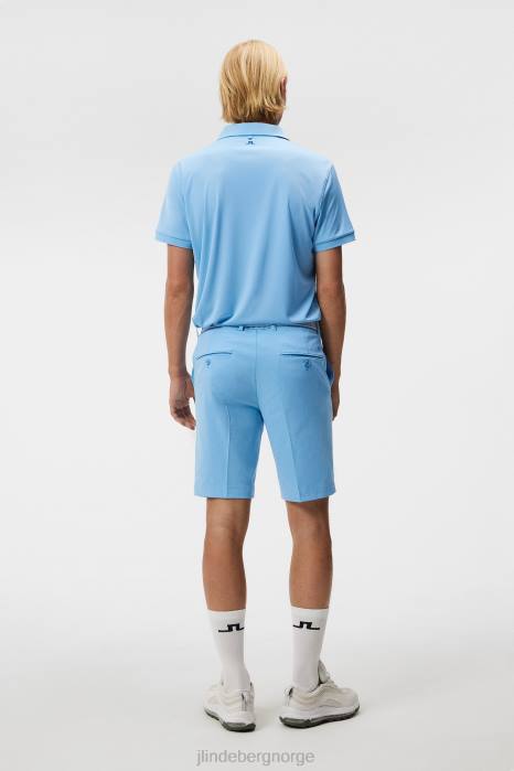 J.Lindeberg menn tour tech slim polo liten gutt blå klær F86490