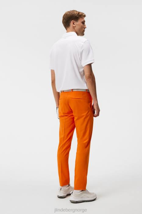 J.Lindeberg menn tour tech slim polo lysegrå klær F86488