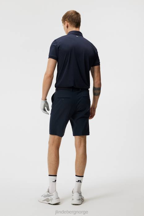 J.Lindeberg menn tour tech slim polo marinen klær F864236