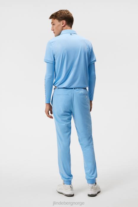 J.Lindeberg menn tur tech polo liten gutt blå klær F86458