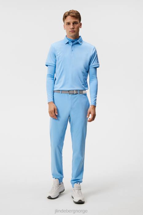 J.Lindeberg menn tur tech polo liten gutt blå klær F86458