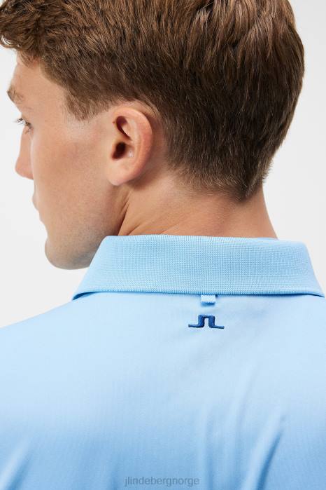 J.Lindeberg menn tur tech polo liten gutt blå klær F86458