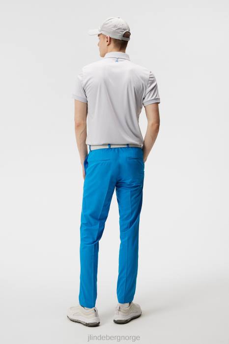 J.Lindeberg menn tur tech polo lys grå melange klær F864253