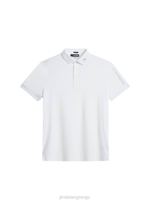 J.Lindeberg menn tur tech polo lysegrå klær F86462