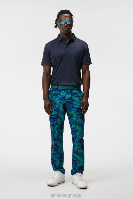 J.Lindeberg menn tur tech polo marine melange klær F86460