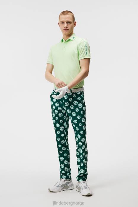 J.Lindeberg menn tur tech polo patina grønn klær F864255