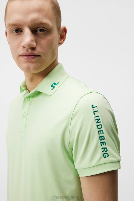 J.Lindeberg menn tur tech polo patina grønn klær F864255