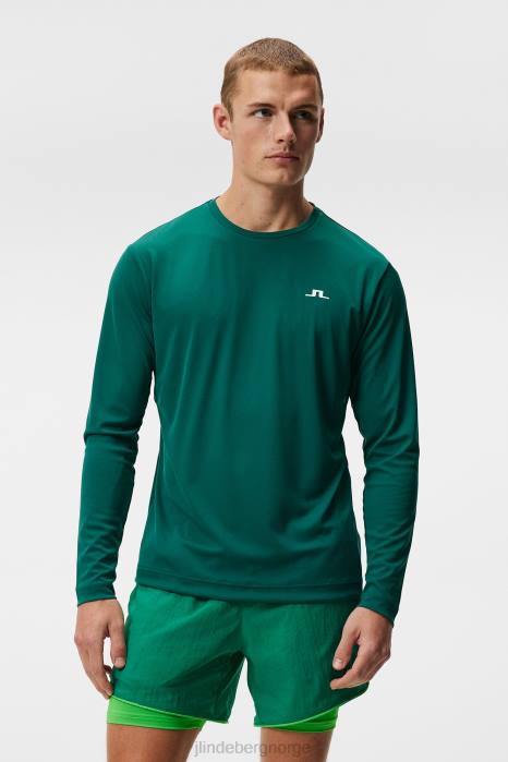 J.Lindeberg menn ade langermet t-skjorte regnskog klær F864160