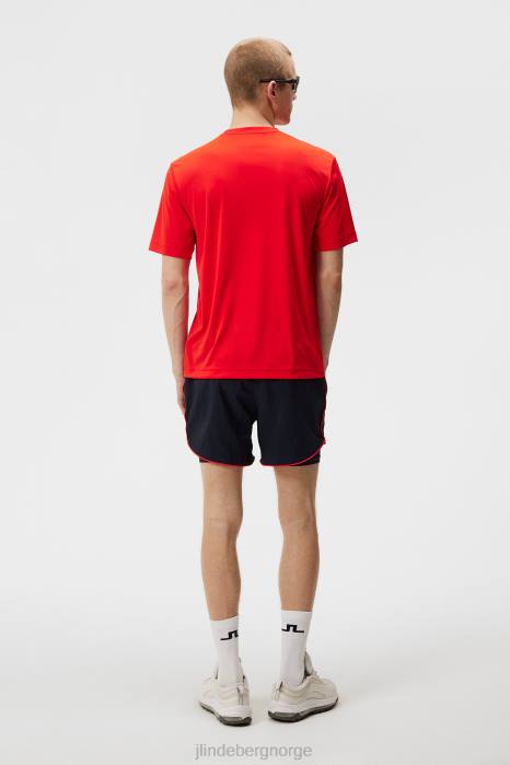 J.Lindeberg menn ade t-skjorte ildrød klær F864171