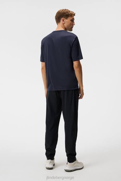 J.Lindeberg menn ade t-skjorte marinen klær F8649