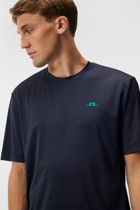 J.Lindeberg menn ade t-skjorte marinen klær F8649