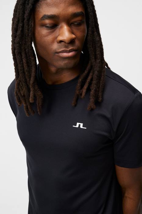 J.Lindeberg menn ade t-skjorte svart klær F864170