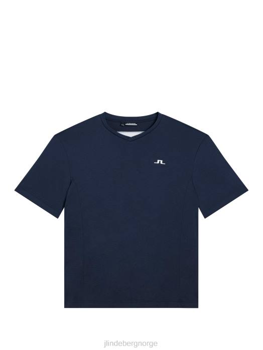 J.Lindeberg menn aktiv t-skjorte marinen klær F864174