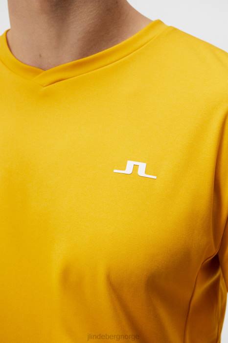 J.Lindeberg menn aktiv t-skjorte sitrus klær F864176