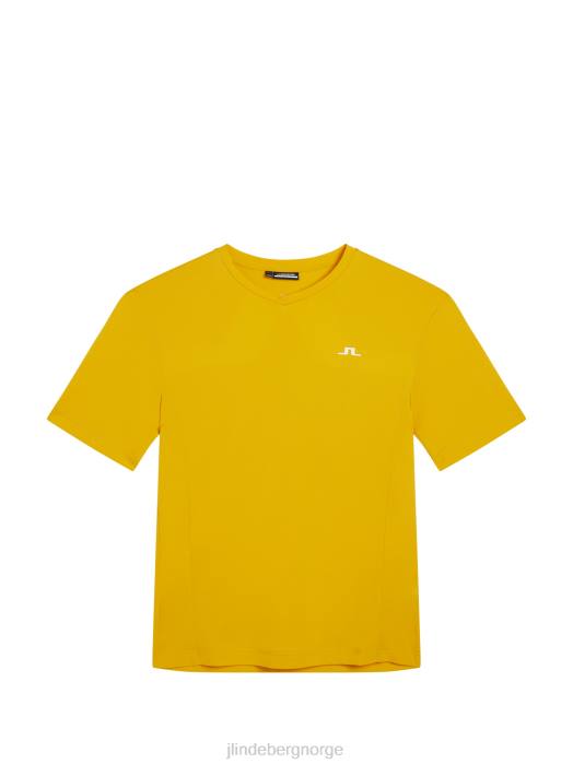 J.Lindeberg menn aktiv t-skjorte sitrus klær F864176