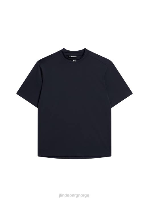 J.Lindeberg menn alf t-skjorte marine melange klær F86468