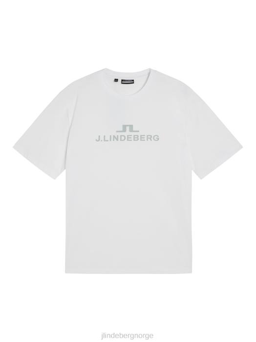 J.Lindeberg menn alfa t-skjorte hvit klær F864179