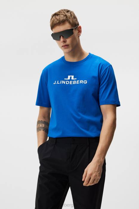 J.Lindeberg menn alfa t-skjorte lapis blå klær F864180