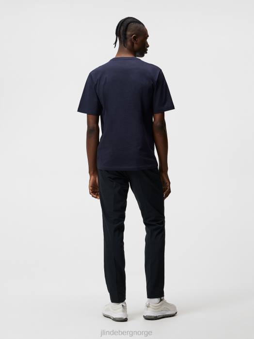 J.Lindeberg menn alfa t-skjorte marinen klær F864178