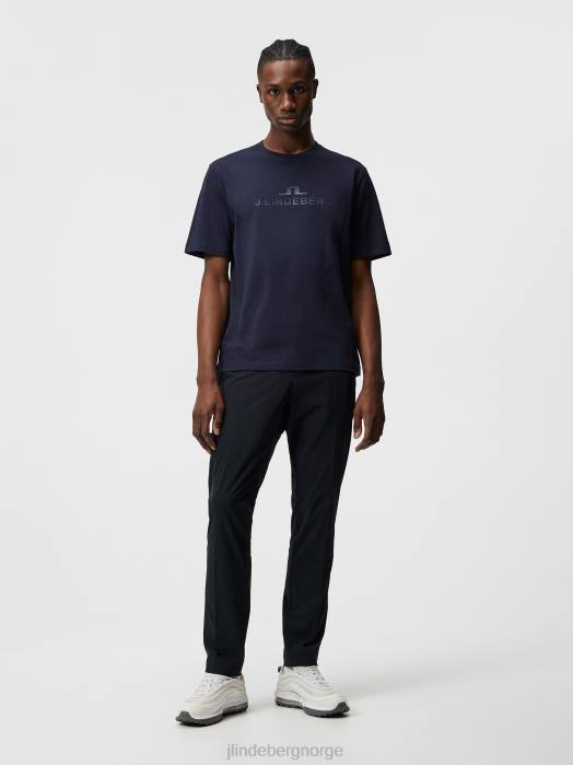 J.Lindeberg menn alfa t-skjorte marinen klær F864178