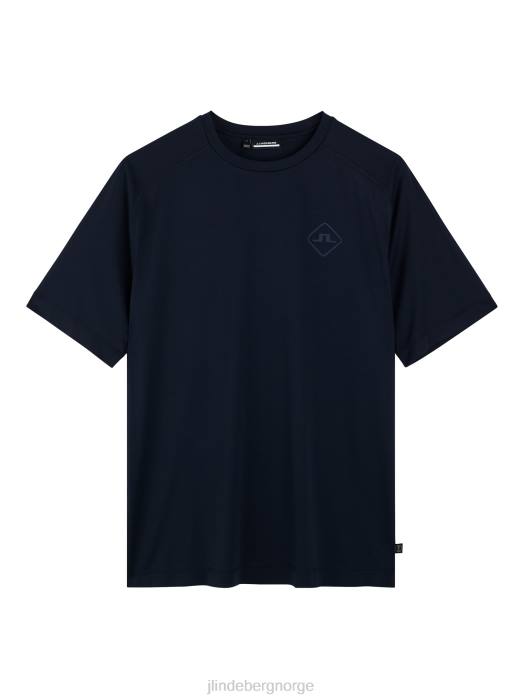 J.Lindeberg menn diamant t-skjorte marinen klær F864172