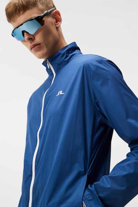 J.Lindeberg menn ask lett pakkbar jakke eiendom blå klær F864686