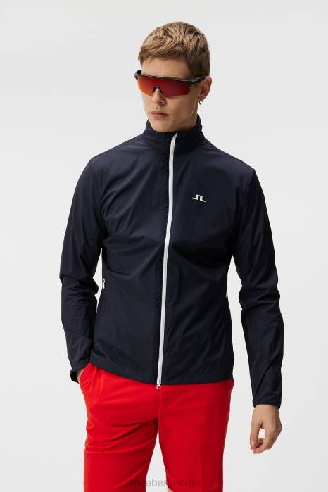 J.Lindeberg menn ask lett pakkbar jakke marinen klær F864710