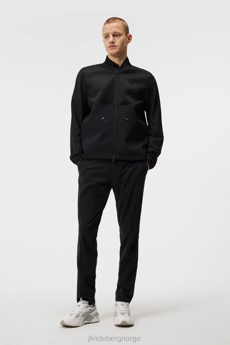 J.Lindeberg menn diamant tech bombefly svart klær F864715