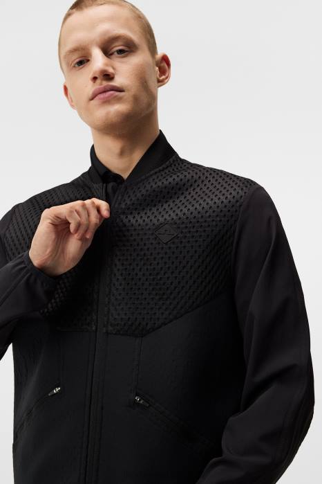 J.Lindeberg menn diamant tech bombefly svart klær F864715