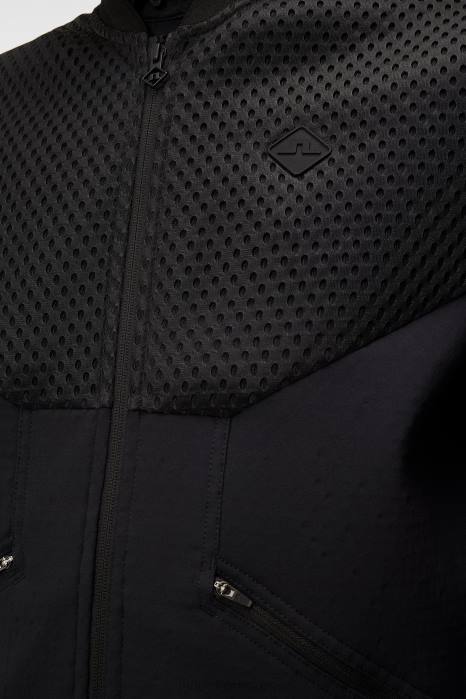 J.Lindeberg menn diamant tech bombefly svart klær F864715